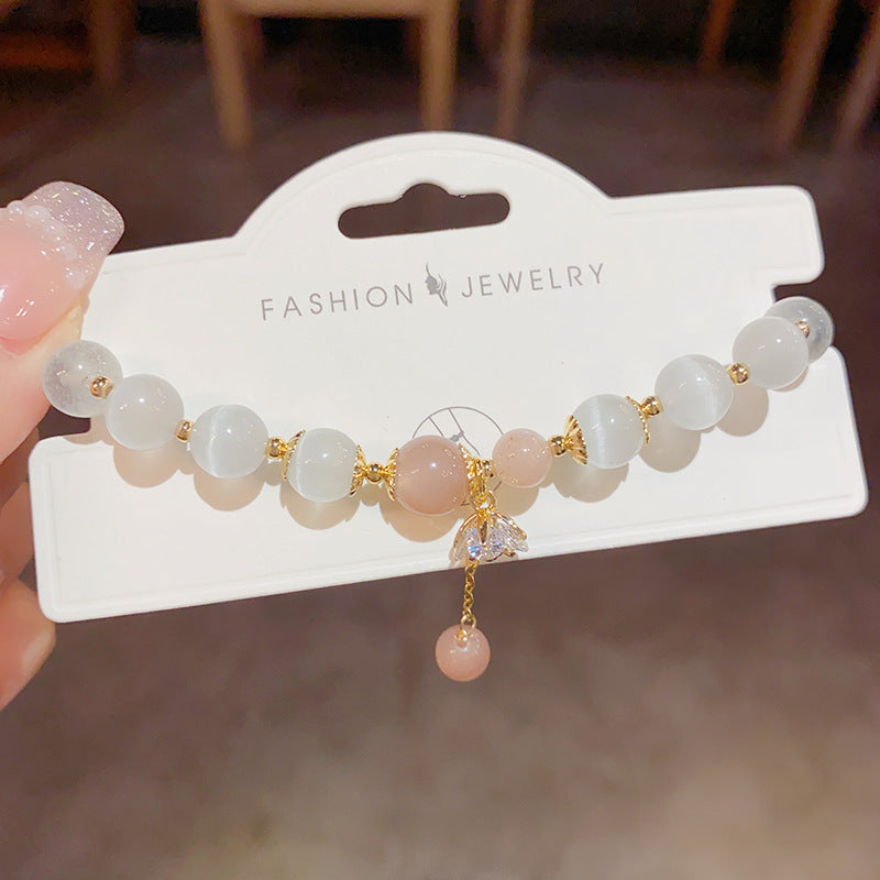 Cat's Eye Sunstone Fashion Bracelet