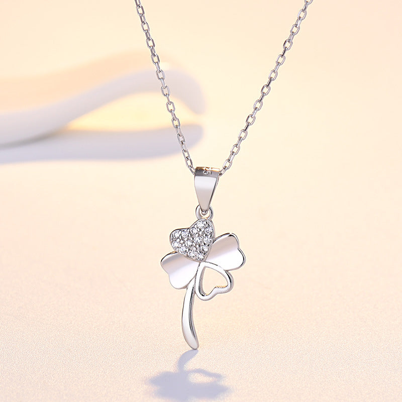 Four-leaf clover necklace