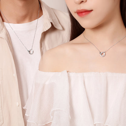 Mobius Anneau Couple Collier