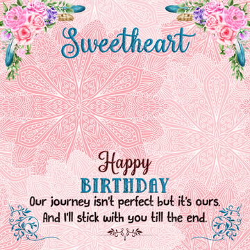 Carte de message d'anniversaire