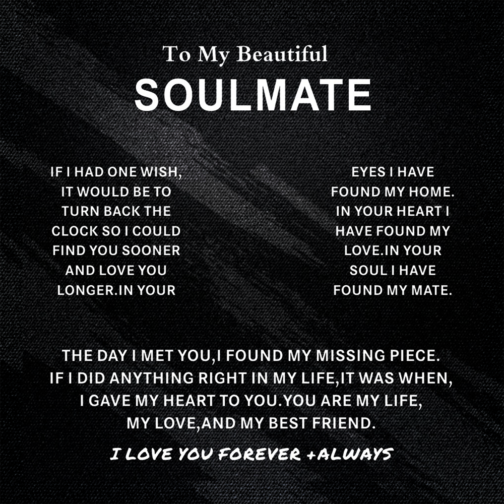 To Soulmate Message Card