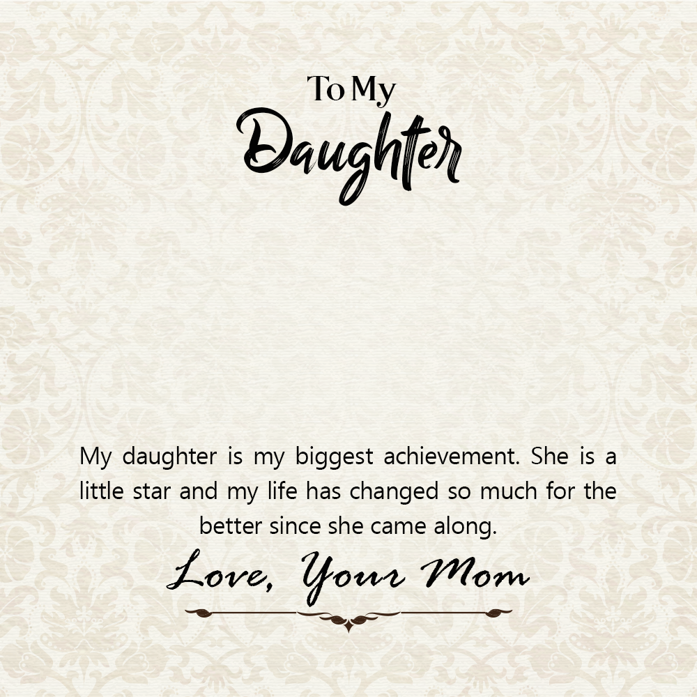 To Daughter Message Card