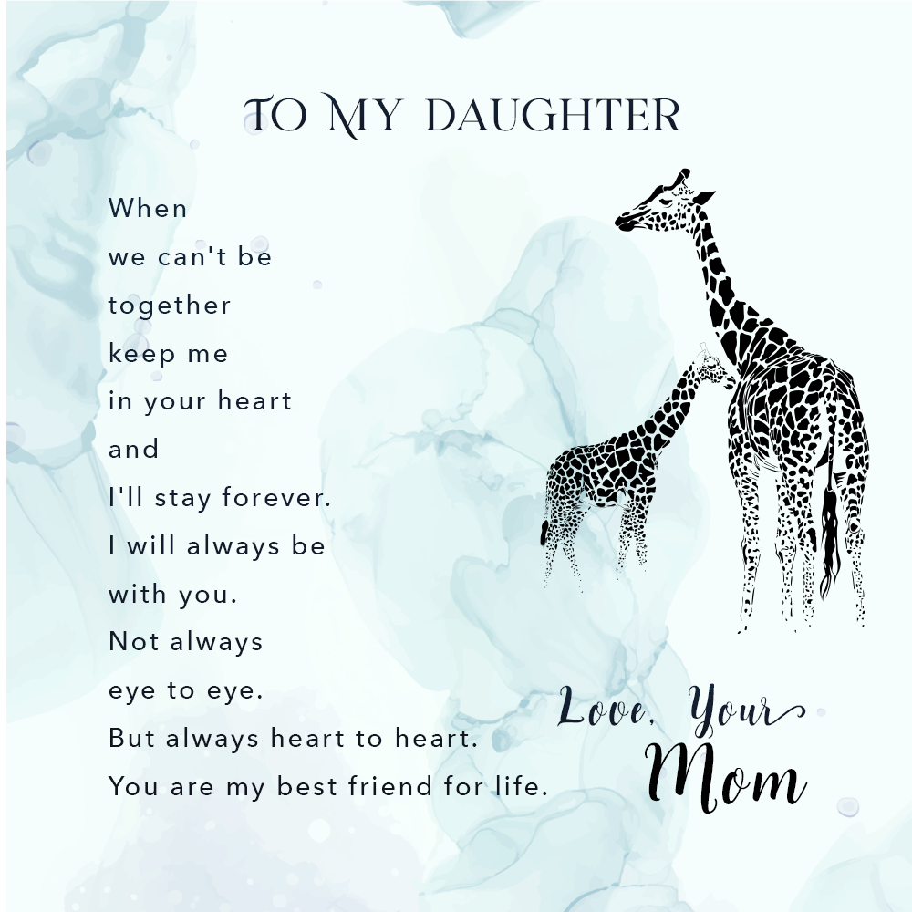 To Daughter Message Card