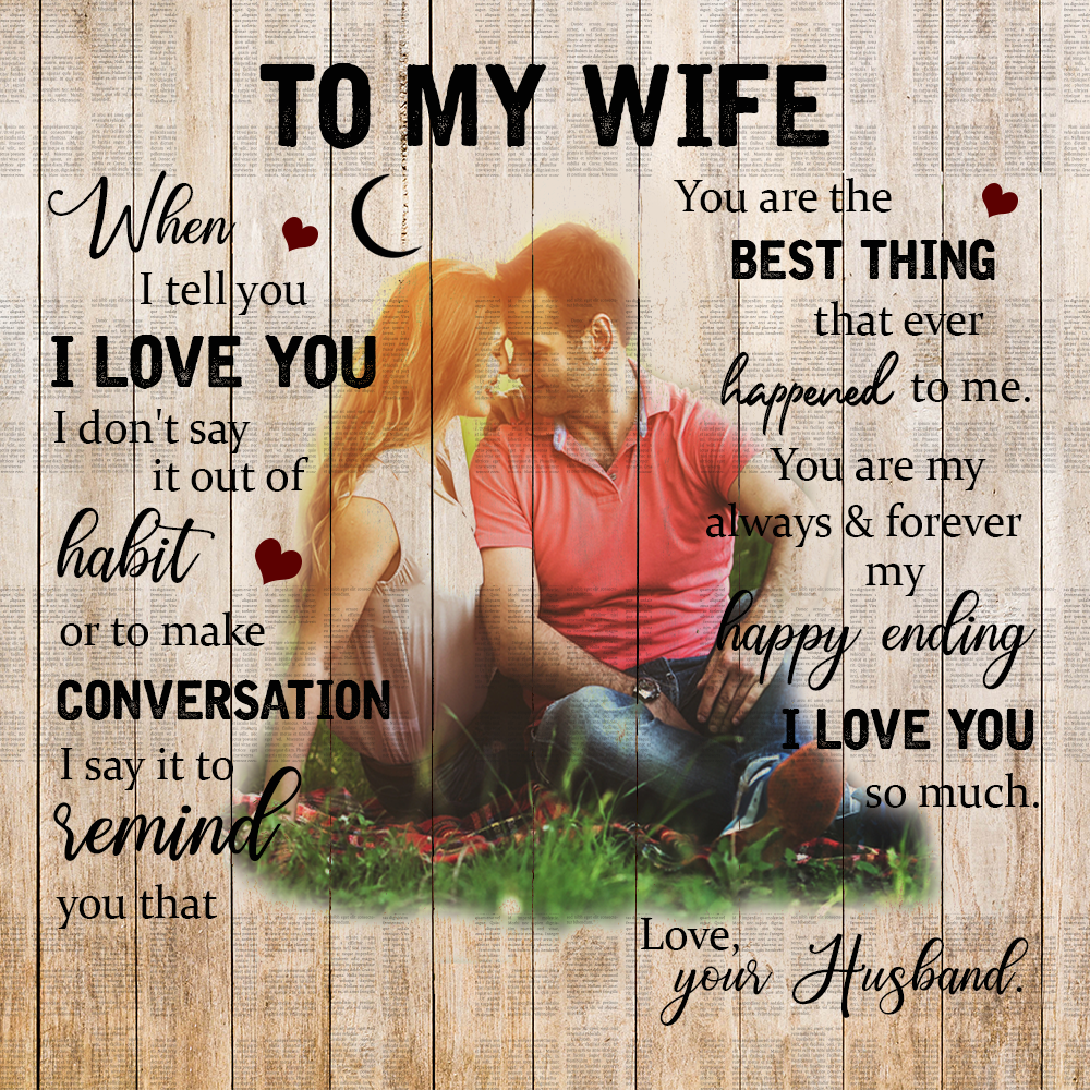 To Wife Message Card