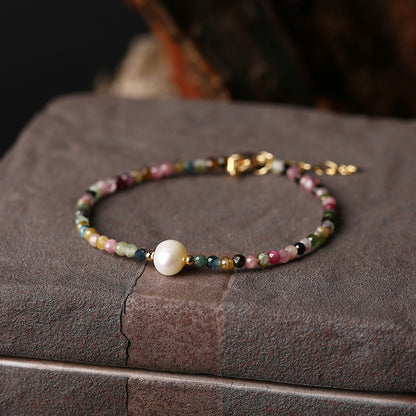 Fashion Natural Pearl Amethyst Bracelet