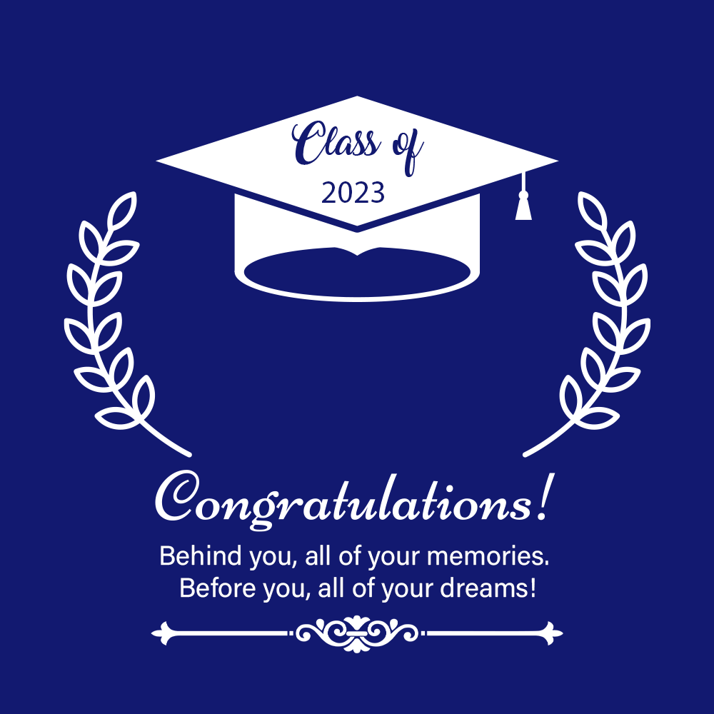 Graduation Message Card