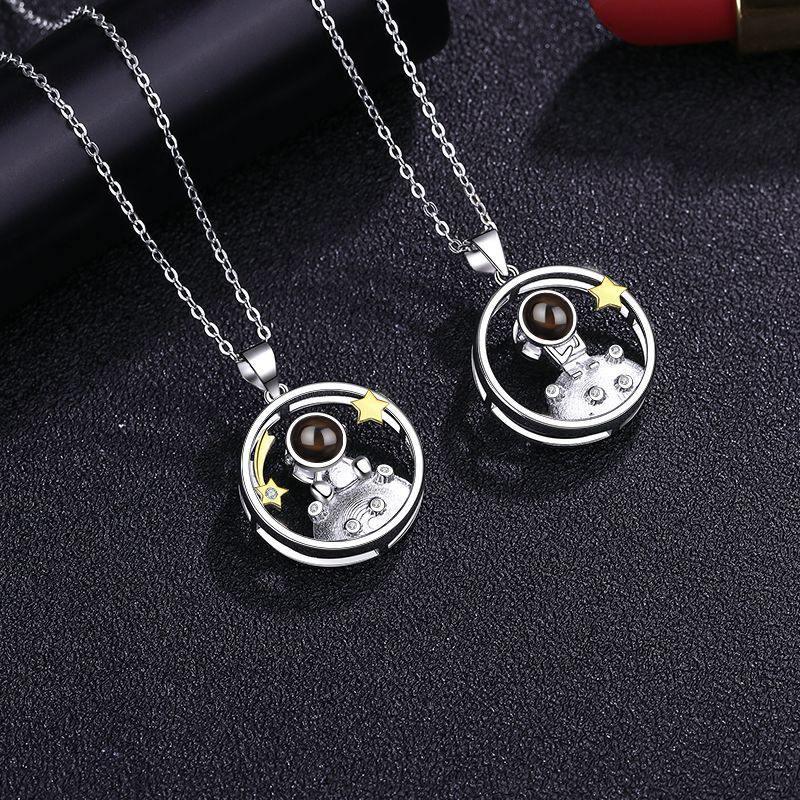 Personalized Projection Photo Necklace 2PCS - Record My Love