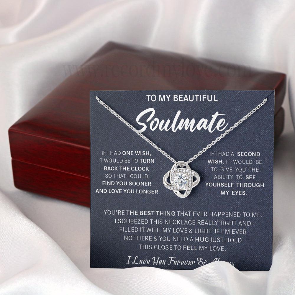 Love Necklace To Soulmate❤️-You're the best thing that ever happened to me - Record My Love