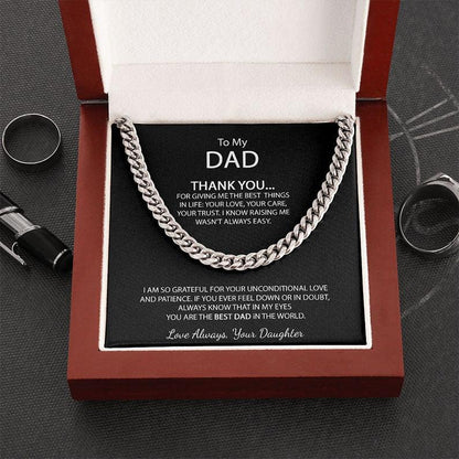 Personalized love necklace For My DAD-You are the BEST DAD in the world - Record My Love