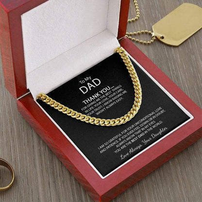 Personalized love necklace For My DAD-You are the BEST DAD in the world - Record My Love